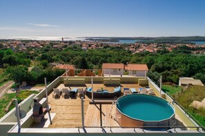 Outdoor pool - Wow.  **** , Bigger! Better! Beautiful! 200 m²!! 200 m² Terrace! Brand new! (Medulin)