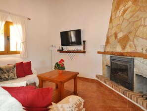 Télévision, cheminée