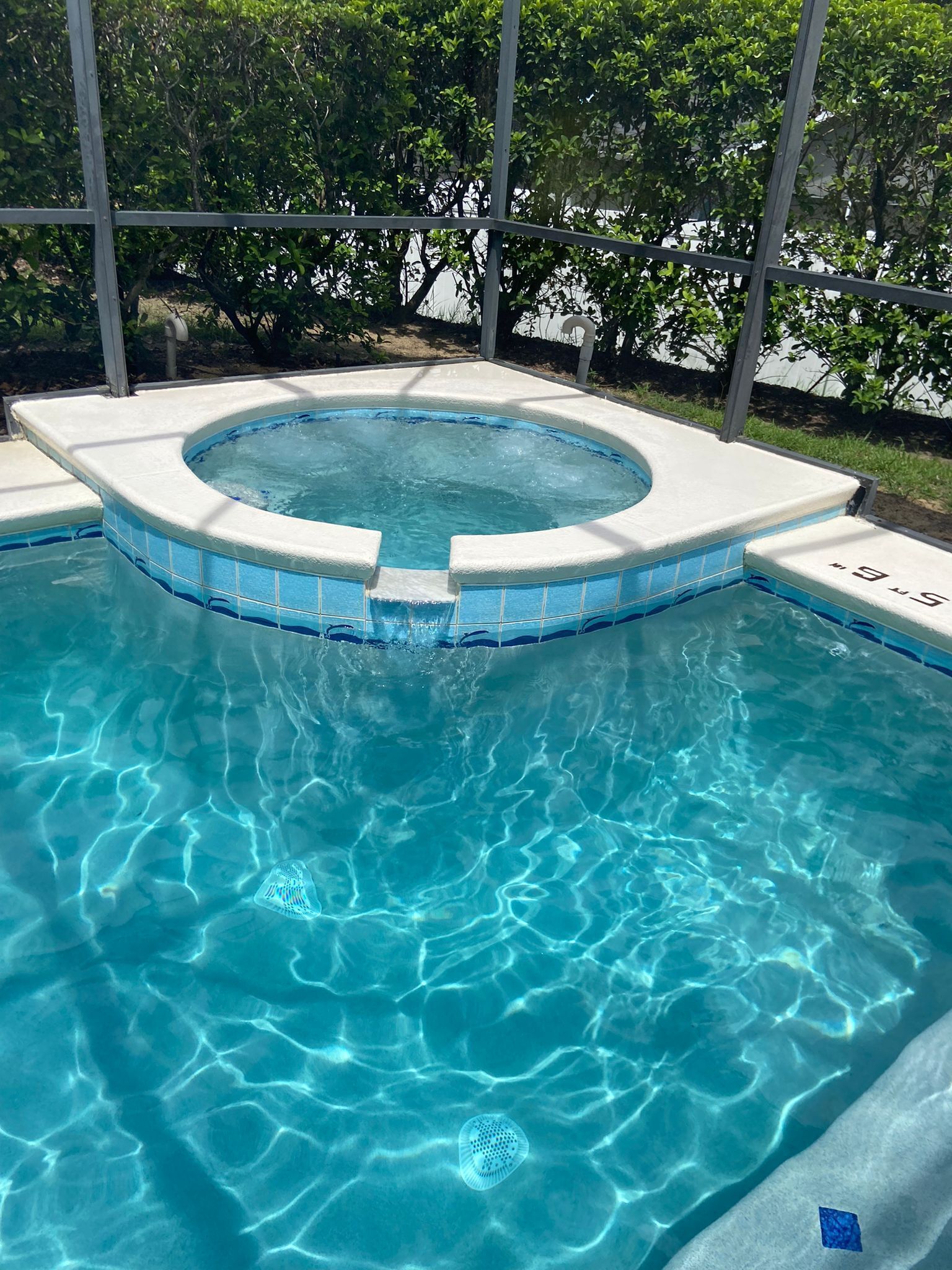 A heated pool
