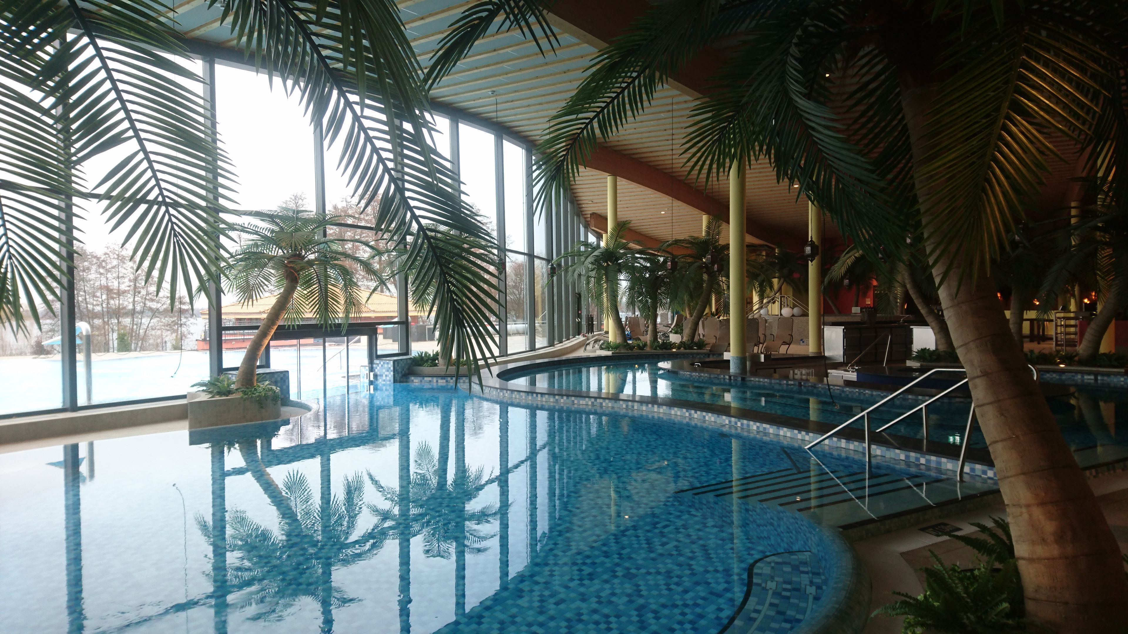 Indoor pool, outdoor pool