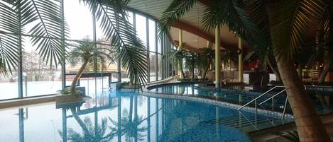 Indoor pool, outdoor pool