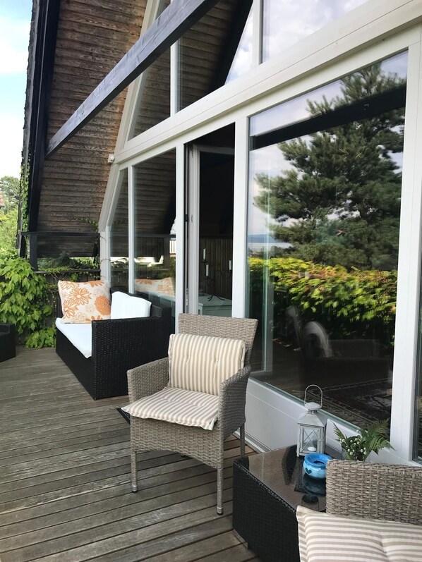 Terrace/patio - Holiday flat on the shores of Lake Constance (Steckborn)