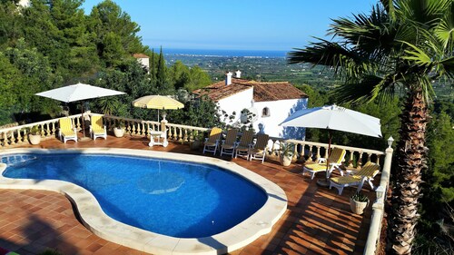 Luxury holiday villa Denia Spain 2-6 people with private pool and unobstructed view