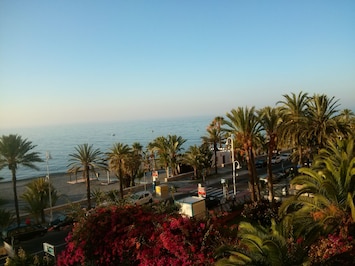 Beach view from the flat terrace