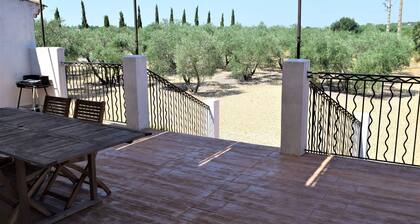 House with terrace and pool in Béziers, countryside, near Canal du Midi