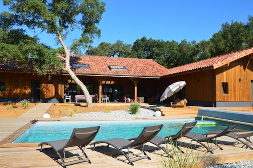 Recent villa14 + p: pool-spa-petanque, near ocean-forest-