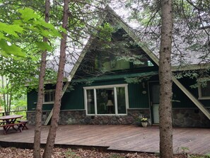 Exterior - Beautiful lakefront setting with pontoon boat available to rent. 


 (Mancelona)