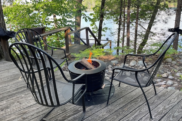 Fire Pit overlooking the serene lake
