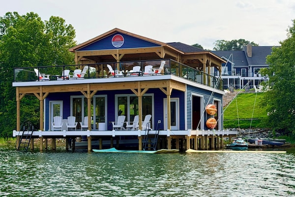 In-progress view of the new 4k sqft boathouse
