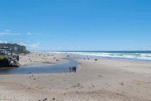 On the beach
