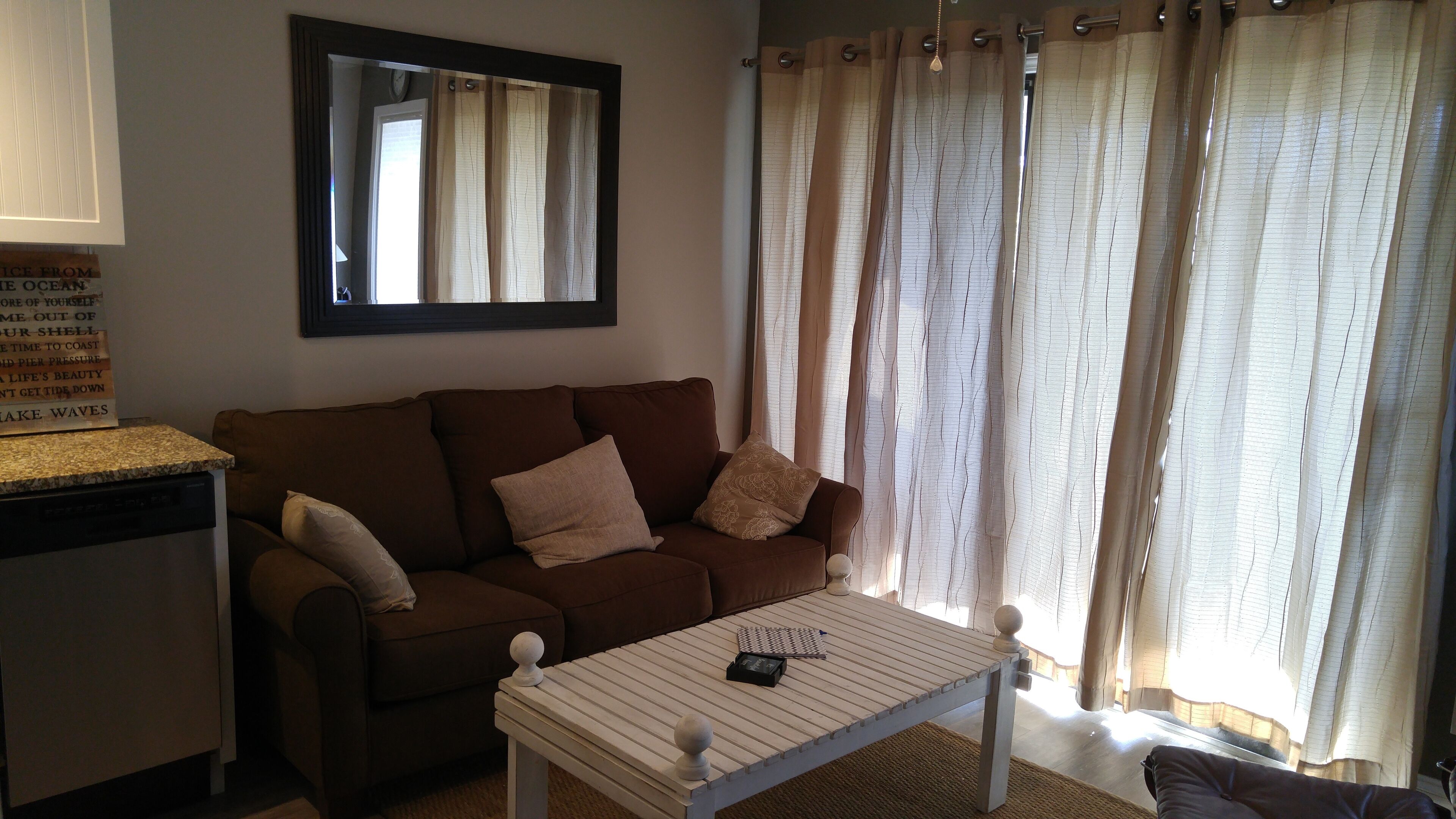 Beach ahead!  Beachfront property condo