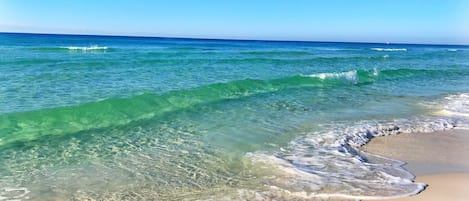 在海灘附近、躺椅