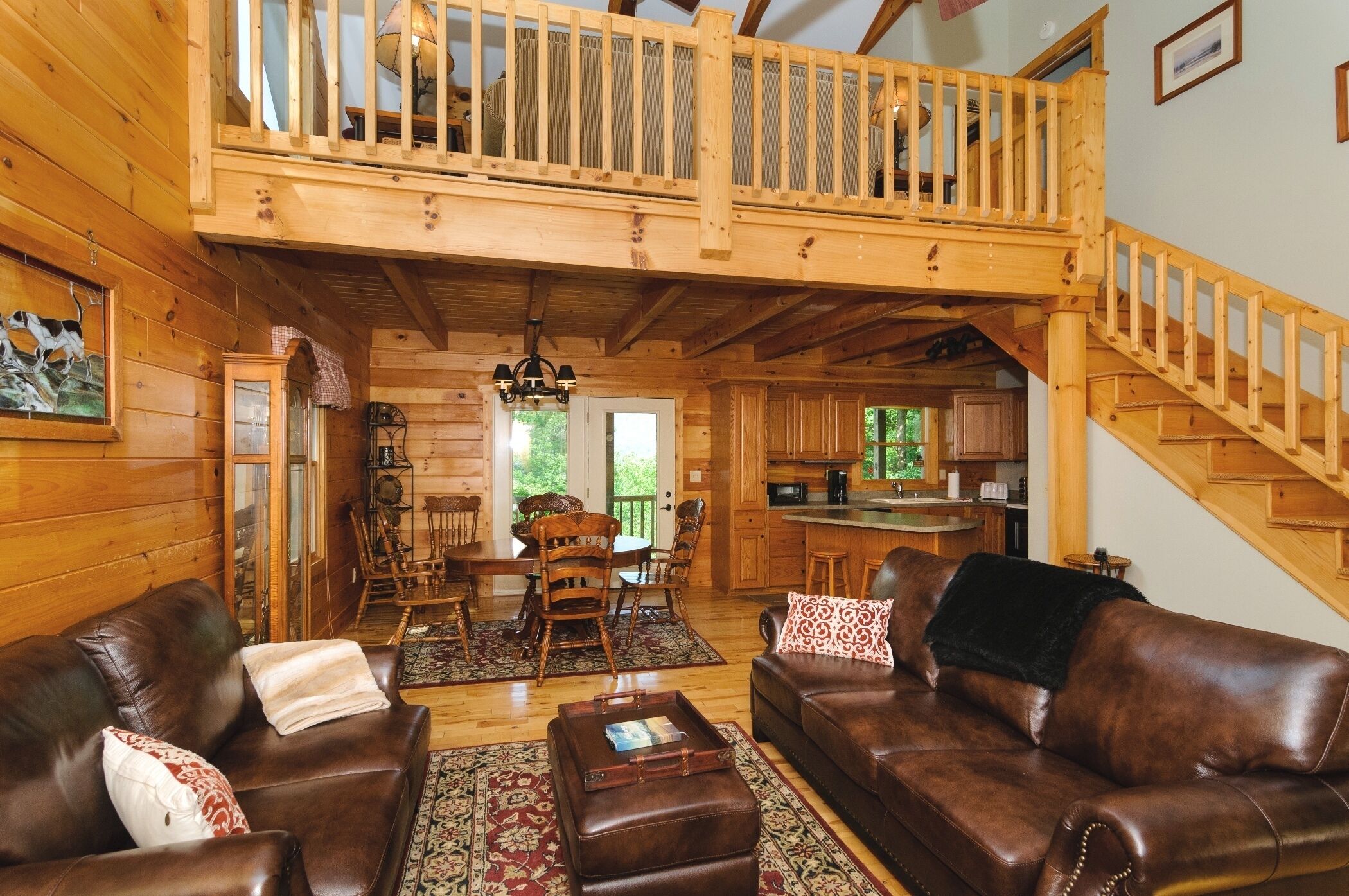 Log Cabin w/game rm, firepit, views of Chimney Rock Mtn, 1/4 mi to hiking trails