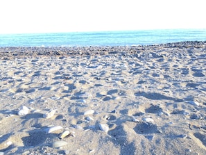 On the beach