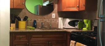 Steps to the water on both sides!!