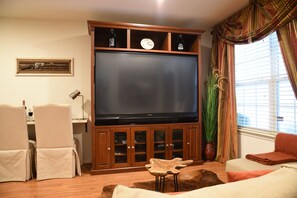 TV, video games, DVD player