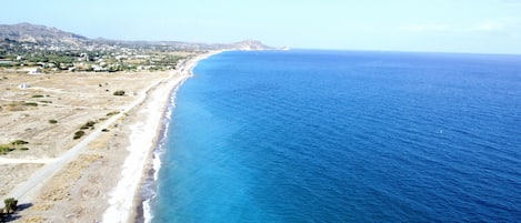 Vlak bij het strand