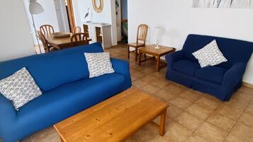 Una televisión, un reproductor de DVD