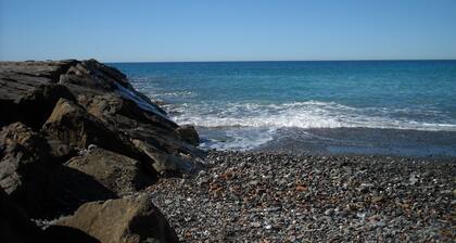 Studio CASA ANTONELLA Ă la campagne dans Terzorio avec terrasse vue mer.