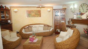 TV, DVD player, books