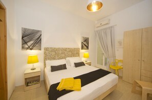 2 bedrooms, in-room safe, iron/ironing board, travel crib