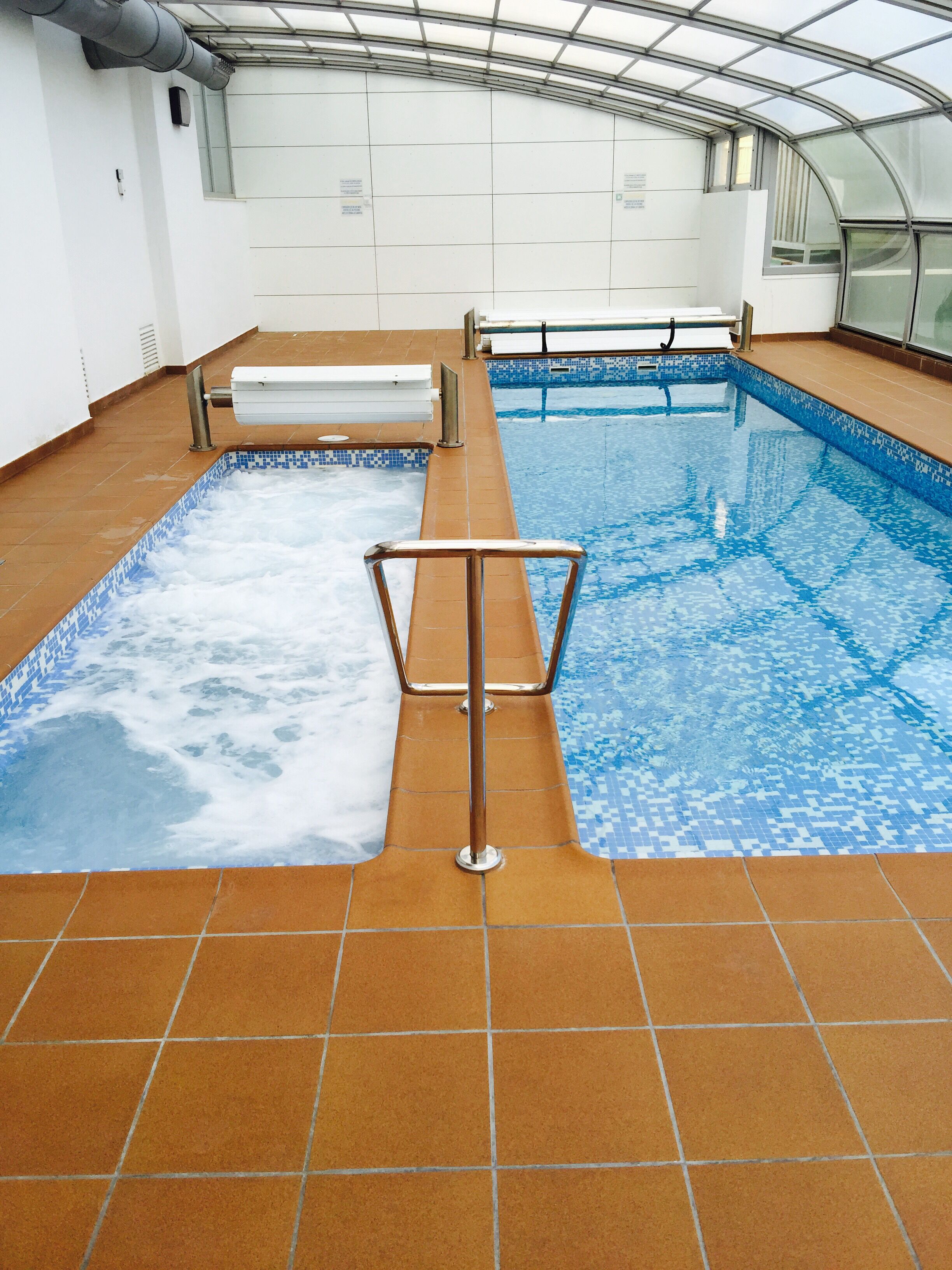 Indoor pool, a heated pool