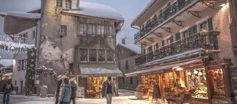 Unique character chalet in central Samoens, 2 bedrooms, sauna, log fire, terrace