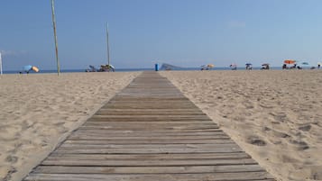 Vlak bij het strand