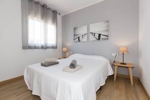 1 bedroom, iron/ironing board, bed sheets