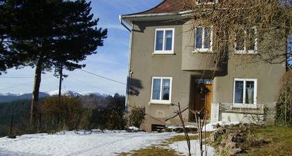 Lovingly furnished attic vacation apartment in Vosges house (up to 4 people maximum)