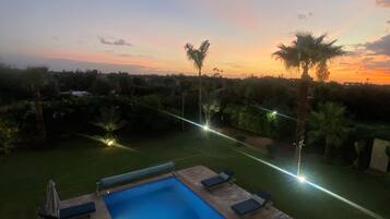 A heated pool