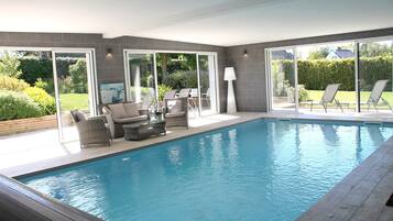 Indoor pool, a heated pool