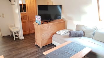 TV, DVD player, stereo