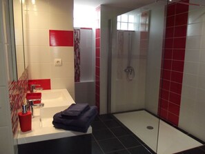 Shower, hair dryer, soap, toilet paper - Gite 8 people - forge - Monsegur (Monségur)