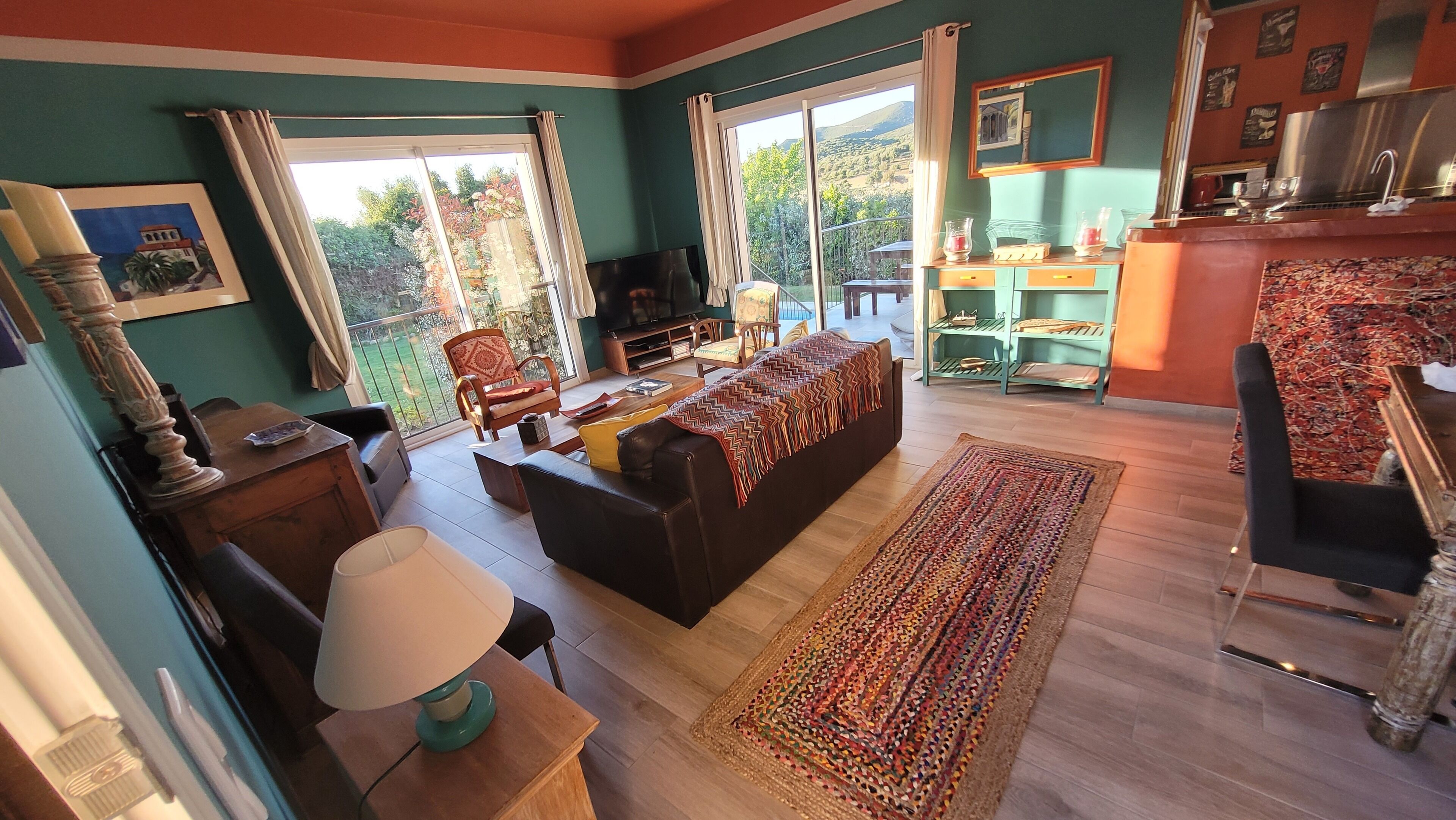 TV, DVD player, stereo