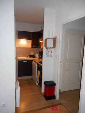 Fridge, microwave, oven, stovetop - T3 apartment in quiet residence, in Ax les Thermes (Ax-Les-Thermes)