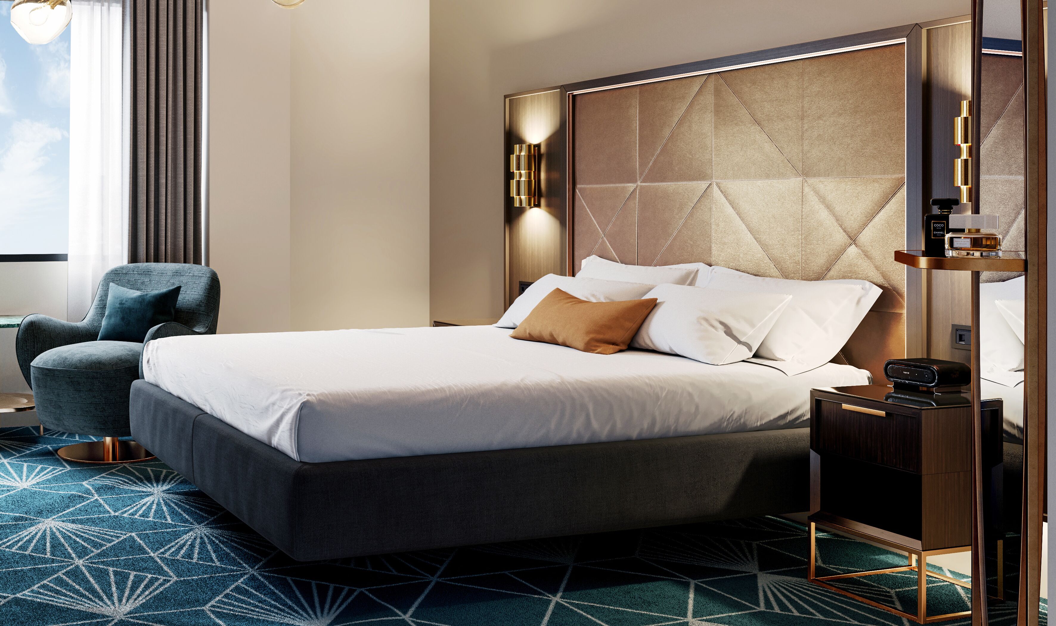 1 bedroom, premium bedding, in-room safe, laptop workspace