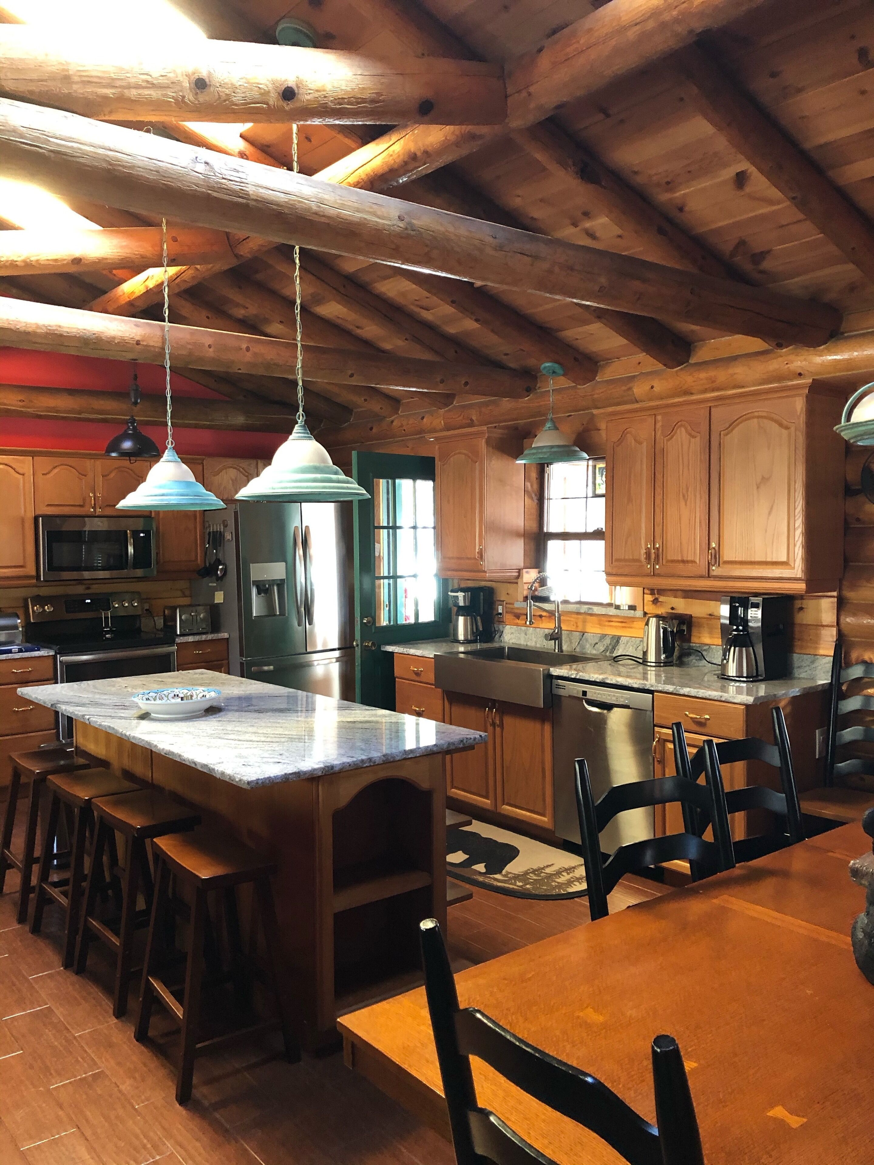 Lazy Dog Lodge is the quintessential log home in a ski and mountain bike resort