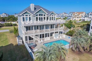 Exterior - Oceanview Dog Friendly Home with Pool, Hot Tub, Elevator, Game and Media Rooms (Avon)