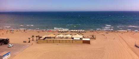 On the beach