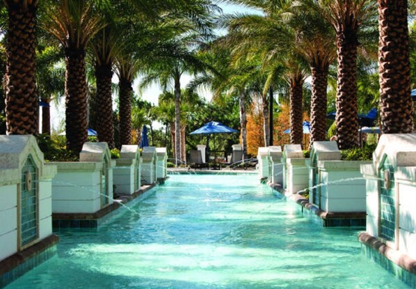 Outdoor pool - MARRIOTT LAKESHORE -2BR-2BATH VILLA 5 Star Resort- 1200 SF-Prime Location (Orlando)