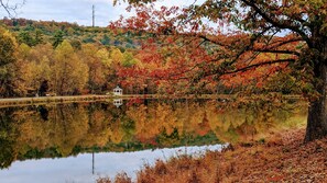 Property grounds - Beautiful, Spacious Poconos Cabin, Pool Table, 15 mins to Shawnee Ski mountains (Lehman Township)