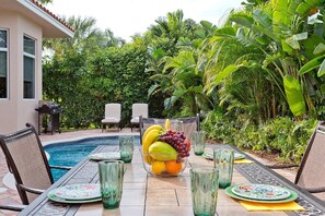 Una piscina riscaldata