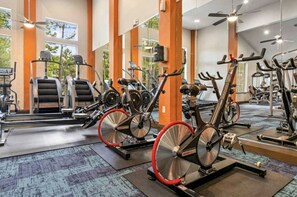 Fitness facility - Gorgeous Pool View 3 Bedroom / 2 Bath Condo in The (The Woodlands)