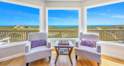 Oceanfront Dog Friendly Home w/ Hot Tub, Game/Media Rooms, and Champagne Views!