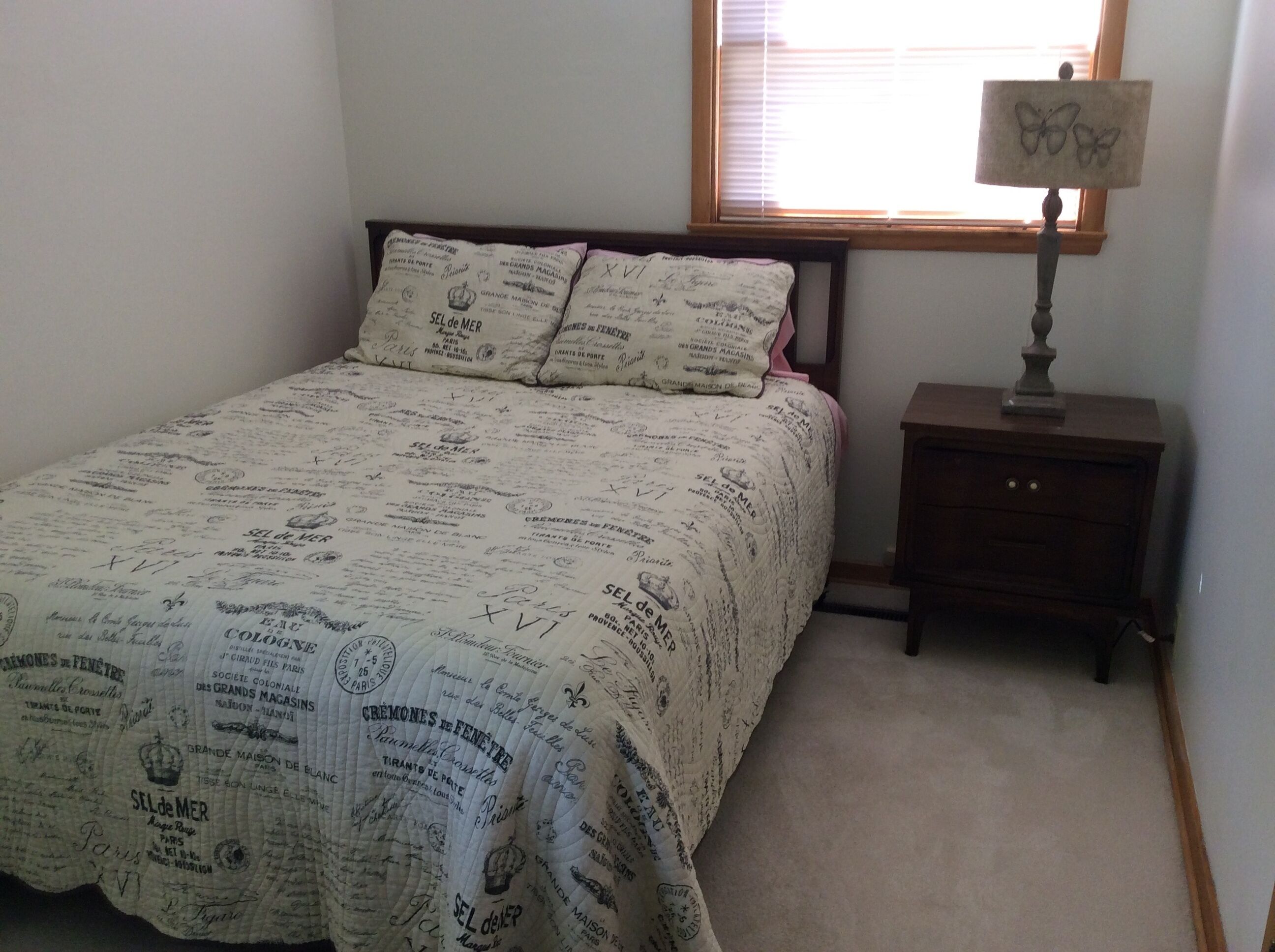 A guest house with unique decor featuring upcycled and recycled items.