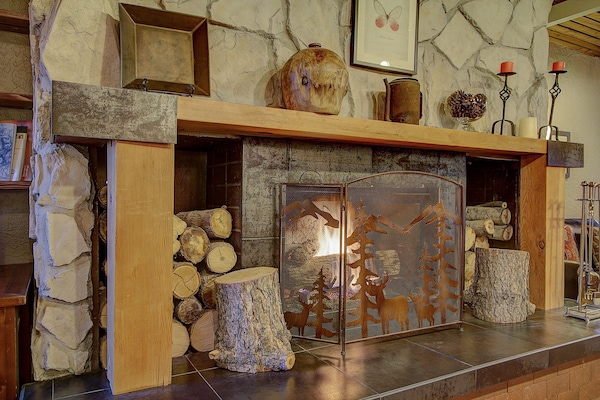 lobby fireplace