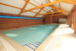 Indoor pool, a heated pool