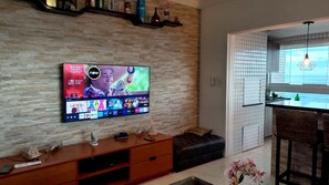 Interior - APTO.3 DOM.SUIT/10 P WIFI CHURRASQ.LINDA BALCONADA VISTA P MAR (Praia Grande)
