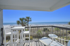 Outdoor dining - Savoy 203- Luxury 1BR- Spectacular Ocean View (MYRTLE BEACH)